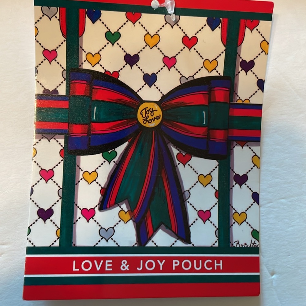 Brighton Silver Plated 3 Heart Key Chain & Love & Joy Crossbody Pouch - Picture 6 of 10